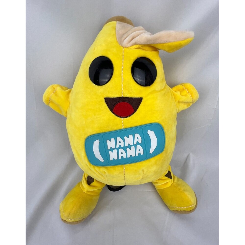 Fortnite Baby Peely Banana Back Bling Plush Backpack Zippered Pouch Nana Nana